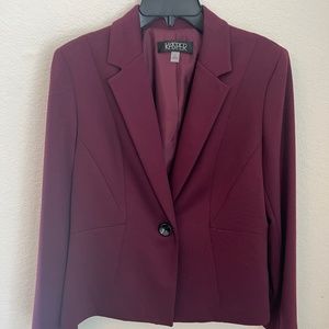 New Plumb Colored Kasper Jacket size 6